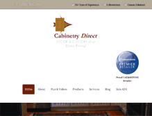 Tablet Screenshot of cabinetry-direct.com